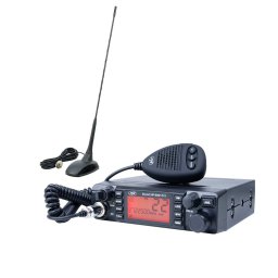 Statie radio Pachet statie radio CB PNI ESCORT HP 9001 PRO ASQ reglabil, AM-FM, 12V, 4W + Antena CB PNI Extra 48 cu magnet inclus, 45 cm, 150W, SWR 1.0