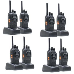 Statie radio Kit 8 statii radio portabile PNI PMR R40 PRO acumulatori, incarcatoare si casti incluse