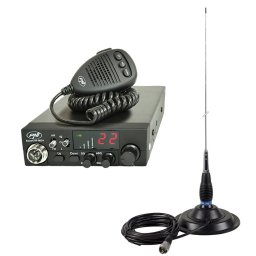 Statie radio Kit Statie radio CB PNI ESCORT HP 8024 ASQ + Antena CB PNI ML145 cu magnet 145/PL