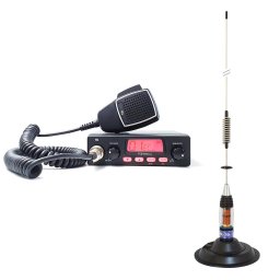 Statie radio Kit Statie radio CB TTi TCB-550 EVO + Antena PNI ML70 cu magnet, 70cm, 26-30MHz, 200W