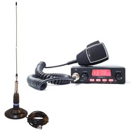 Statie radio Kit statie radio CB TTi TCB-550 EVO, VOX, Filtru NB, 12-24V cu antena PNI ML160 cu magnet inclusa