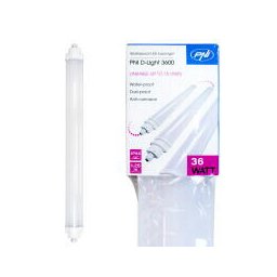 Corp de iluminat liniar cu LED PNI D-Light 3600, 36W, 6500k, etans IP65, cu protectie la apa, praf si coroziune, pentru iluminat industrial, tuneluri, pasaje, metrou