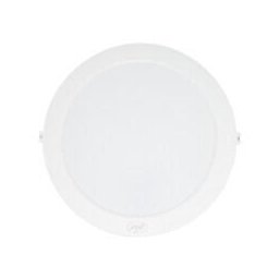 Plafoniera LED PNI D-Light 2402W 24W, incastrabila, rotunda 29 cm, 6500K, alimentare 230V, 2640 lm, alb