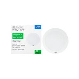 Plafoniera LED PNI D-Light CL240 24W, rotunda 29 cm, 6500K, alimentare 230V, 2640 lm, alb