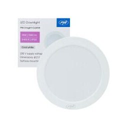 Plafoniera LED PNI D-Light CL2418 18W, rotunda 21.7 cm, 6400K, 230V, 1980 lm, alb rece