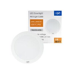 Plafoniera LED PNI D-Light CL2425 24W, rotunda 29 cm, 4200K, alimentare 230V, 2640 lm, alb neutru