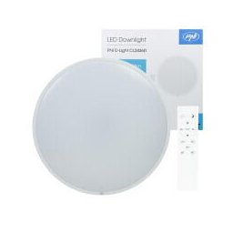 Plafoniera LED PNI D-Light CL2436D 36W, dimabila, cu telecomanda, rotunda 41 cm, 3000K-6500K, alimentare 230V, 3600 lm, alb
