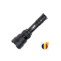 Pachet lanterna PNI Adventure F300 cu LED in 3 culori, alb, rosu, verde, max. 10W, IPX6 si Sticky Pad Drapel inclus
