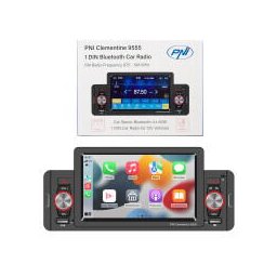 Sistem auto MP5 player auto PNI Clementine 9555 1DIN display 5 inch 4 x 50W, Bluetooth, radio FM, Carplay, functie RDS