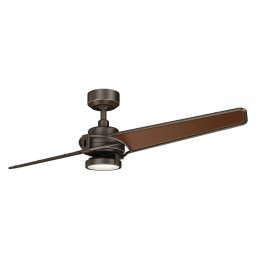 Lustră cu ventilator Xety KLF-XETY-56-OZ, LED 10W, metal