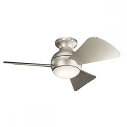 Lustră cu ventilator Sola KLF-SOLA-34-BN, LED 10W, metal