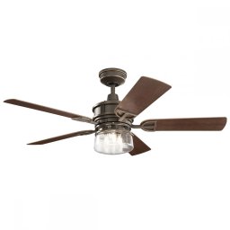 Lustră cu ventilator Lyndon KLF-LYNDON-52-OZ, 3xE27, metal