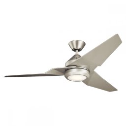 Lustră cu ventilator Jade KLF-JADE-60-BN, LED 18W, metal