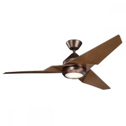 Lustră cu ventilator Jade KLF-JADE-60-BB, LED 18W, metal