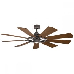 Lustră cu ventilator Gentry KLF-GENTRY-65-WZ, LED 14W, metal