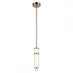 Pendul Riven KL-RIVEN-LED-MP-CPZ, LED 14W, metal bronz șampanie