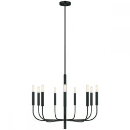 Candelabru Brianna FE-BRIANNA9-BK, 9xE14, negru, metal