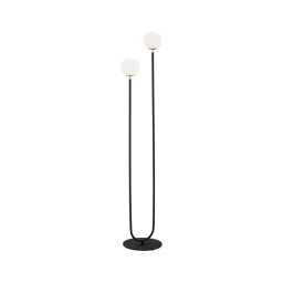 Lampadar FERRONE 2xE14/7W/230V neagră/albă/aurie Argon 7073
