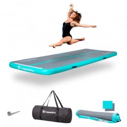 Saltea gonflabila gimnastica inSPORTline Airstunt 400 x 100 x 10 cm, Gri