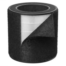 Filtru de rezervă pentru purificatorul de aer DREO 5360AS, cu 3 componente, compatibil cu modelele 530AS și 539AS, True HEPA, negru