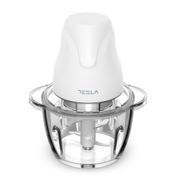 Tocător electric TESLA FC302W, 400W, 1L, 4 lame, bol din sticlă, White