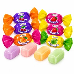 Caramele moi Roshen Yummi’s cu arome de fructe, 1 kg