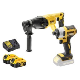 Set combo 2 scule DeWalt DCK2023M2T – rotopercutor DCH133 și impact DCF787, 18 V