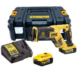 Fierăstrău alternativ DeWalt DCS367P2 – 18 V XR brushless, 2 acumulatori 5 Ah, TSTAK II