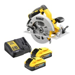 Fierăstrău circular de mână DeWalt DCS570H2T – pânză 184 mm, 2 acumulatori 18 V, 5 Ah