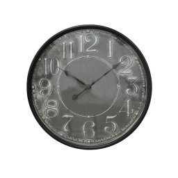 Ceas perete negru gri 60x6 cm