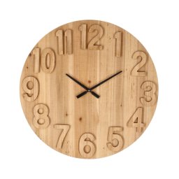 Ceas perete mdf natur Mariel 70x5 cm