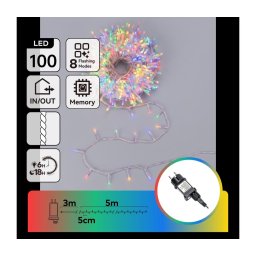 Aigostar - Ghirlandă luminoasă LED de exterior pentru Crăciun 100xLED/8 funcții 5,3m IP44 multicolor