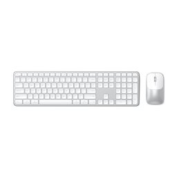 Set tastatura si mouse Satechi Slim CEX3, wireless, layout US, argintiu