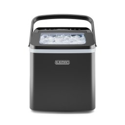 Masina de gheata Iceman Bullet de blat, cu dimensiuni duble, cu capacitate 1.2L, Negru