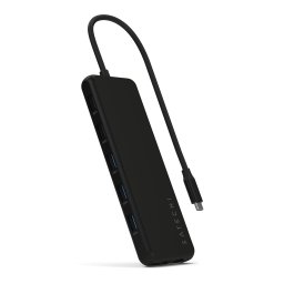 Hub USB-C Satechi Triple Display 13-in-1, HDMI, DisplayPort, Ethernet, negru