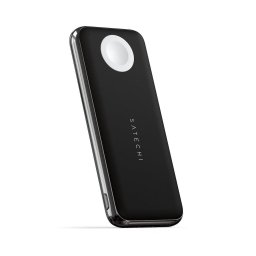 Baterie externa Satechi Quatro, incarcare wireless si Apple Watch, gri spatial