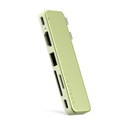 Satechi USB-C Snap Hub (1x HDMI 4K 60Hz, 1x USB-C up to 5 Gbps, 1x USB-A 3.0 up to 5 Gbps, 1xUSB-C PD, 1x microSD/ 1x SD card reader) - Citrus
