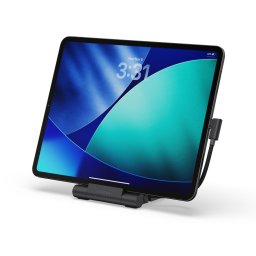 Suport pliabil cu hub Satechi OntheGo, HDMI 4K/60 Hz, USB-C PD 100 W, negru spatial