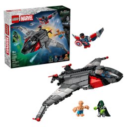 Set de construcție LEGO® Marvel - Avengers: Doomsday Quinjet (76347), 433 piese, 9+ ani