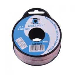 CABLU DIFUZOR CCA 2X1.00MM TRANSPARENT 10M