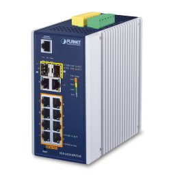 Switch PLANET IGS-5225-8P2T2S network switch Managed L2+ Gigabit Ethernet (10/100/1000) Power over Ethernet (PoE) Blue, White