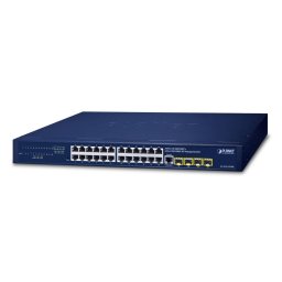Switch PLANET IPv4/IPv6, 24-Port Managed L2/L4 Gigabit Ethernet (10/100/1000) 1U Blue