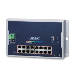 Switch PLANET WGS-4215-16P2S network switch Managed L2 Gigabit Ethernet (10/100/1000) Power over Ethernet (PoE) Black