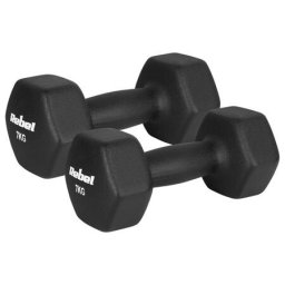 Gantere si greutati GANTERA FONTA INVELIS NEOPREN HEX 2 X 7KG REBEL ACTIVE