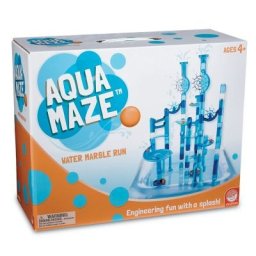 Joc de constructie traseu cu bile si apa, Aqua maze twist