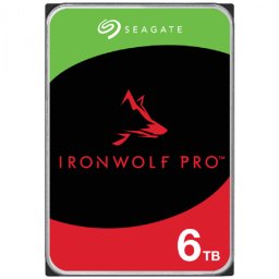 HDD NAS SEAGATE IronWolf Pro 6TB CMR 3.5", 256MB, SATA 6Gbps, 7200RPM, RV Sensors, Rescue Data Recovery Services 3 ani, TBW: 550TB, "ST6000NT001"