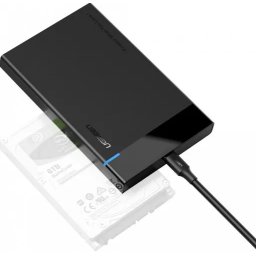 RACK extern Ugreen, "US221" pt HDD si SSD SATA 2.5" conectare USB 3.0 max 5 Gbps, ABS, negru "30848" (timbru verde 0.8 lei) - 6957303838486