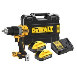 Mașină de găurit cu percuție DeWalt DCD805H2T – 90 Nm, 2 acumulatori 18 V 5 Ah, valiză TSTAK