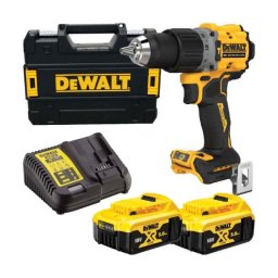 Mașină compactă de găurit DeWalt DCD805P2T – 90 Nm, 2 acumulatori 18 V 5 Ah, TSTAK