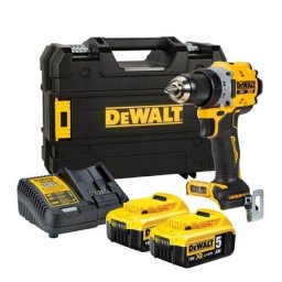Mașină compactă de găurit DeWalt DCD800P2T – 90 Nm, 2 acumulatori 18 V 5 Ah, TSTAK